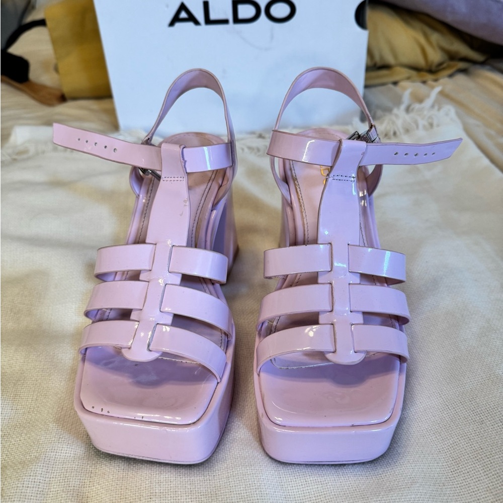 Pink Platform Sandals - Picture 5 of 8